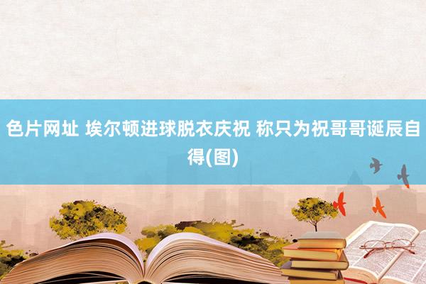 色片网址 埃尔顿进球脱衣庆祝 称只为祝哥哥诞辰自得(图)